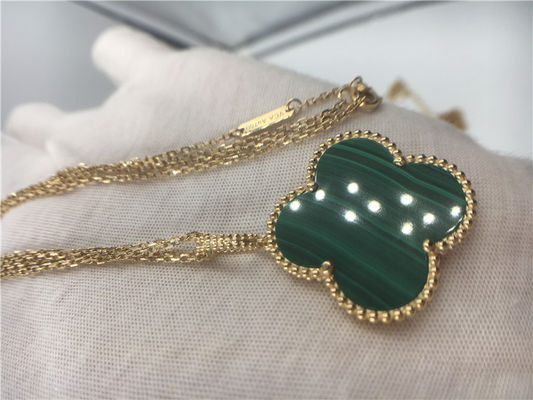 Qualità Nessun elegante fatto a mano magico di Alhambra della collana dell'oro del diamante 18K per la ragazza fabbrica