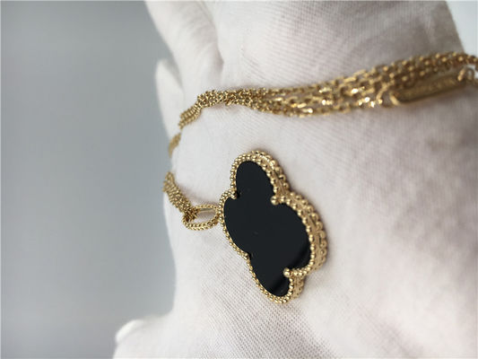 Qualità Collana lunga di Alhambra di stile 18K dei gioielli d'annata di lusso dell'oro per l'amica fabbrica