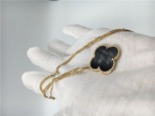 Qualità Collana lunga di Alhambra di stile 18K dei gioielli d'annata di lusso dell'oro per l'amica fabbrica