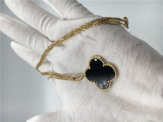 Qualità Collana lunga di Alhambra di stile 18K dei gioielli d'annata di lusso dell'oro per l'amica fabbrica