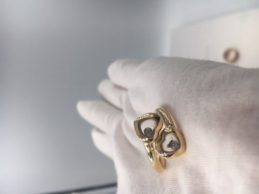 Qualità Le curve felici di Chopard di impegno d'annata suonano l'oro giallo 18k con il diamante fabbrica