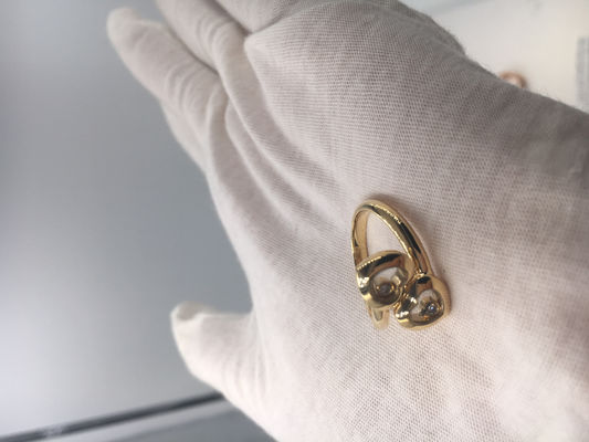 Qualità Le curve felici di Chopard di impegno d'annata suonano l'oro giallo 18k con il diamante fabbrica