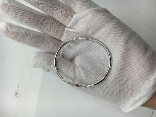 Qualità Oro bianco dei gioielli dell'oro del braccialetto 18K del cavo di T con i diamanti brillanti rotondi fabbrica