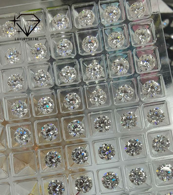 Qualità LuxuryShine VS1 Diamante Coltivato in Laboratorio 1ct 2ct 3ct 4ct 5ct Taglio Rotondo Bianco Taglio Eccellente Certificato IGI fabbrica