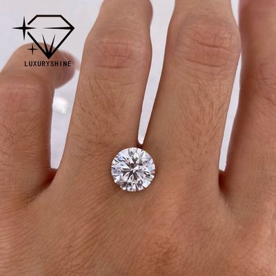 Qualità LuxuryShine VS2 Forma rotonda Diamante coltivato in laboratorio 1CT 2CT 3CT 4CT 5CT D-F Diamante bianco di colore con certificato IGI fabbrica