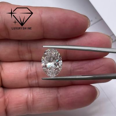 Qualità LuxuryShine 0.1-10CT VVS2 Diamante coltivato in laboratorio D-F Colore Bianco Ovale Ottimo Taglio Con Certificato IGI 3EX Pietre tagliate da LuxuryShine fabbrica