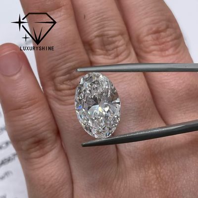 Qualità LuxuryShine 0.1-10CT VVS2 Diamante coltivato in laboratorio D-F Colore Bianco Ovale Ottimo Taglio Con Certificato IGI 3EX Pietre tagliate da LuxuryShine fabbrica