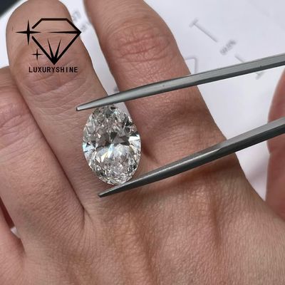Qualità LuxuryShine 0.1-10CT VVS2 Diamante coltivato in laboratorio D-F Colore Bianco Ovale Ottimo Taglio Con Certificato IGI 3EX Pietre tagliate da LuxuryShine fabbrica