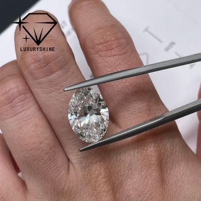 Qualità LuxuryShine 0.1-10CT VVS2 Diamante coltivato in laboratorio D-F Colore Bianco Ovale Ottimo Taglio Con Certificato IGI 3EX Pietre tagliate da LuxuryShine fabbrica