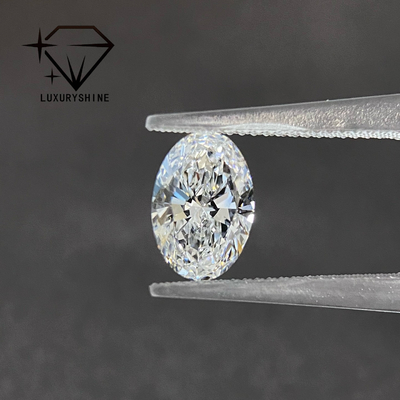 Diamante coltivato in laboratorio LuxuryShine Excellent Cut, colore D-F, ovale, bianco, 0.1-10CT VS1 con certificato IGI, taglio 3EX