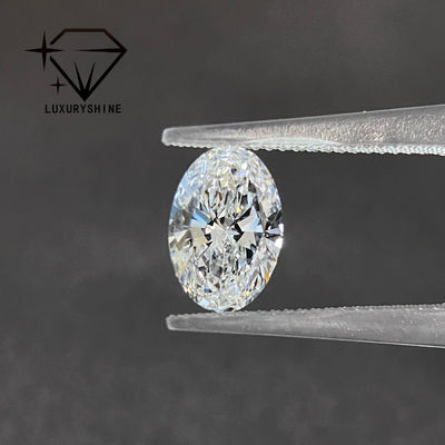 Qualità Diamante coltivato in laboratorio LuxuryShine Excellent Cut, colore D-F, ovale, bianco, 0.1-10CT VS1 con certificato IGI, taglio 3EX fabbrica