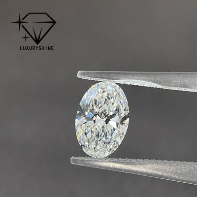 Qualità Diamante coltivato in laboratorio LuxuryShine Excellent Cut, colore D-F, ovale, bianco, 0.1-10CT VS1 con certificato IGI, taglio 3EX fabbrica