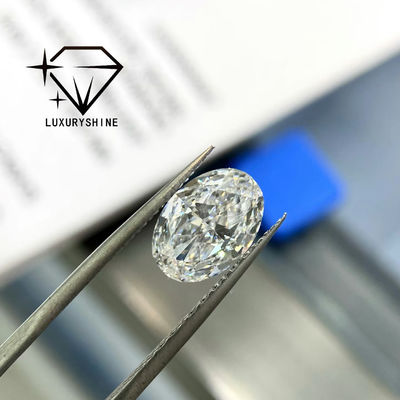 Qualità LuxuryShine 0.1-10CT VS2 Diamante coltivato in laboratorio D-F Colore Bianco Ovale Ottimo Taglio Con Certificato IGI 3EX Pietre tagliate all'ingrosso fabbrica