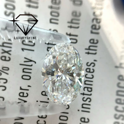 Qualità LuxuryShine 0.1-10CT VS2 Diamante coltivato in laboratorio D-F Colore Bianco Ovale Ottimo Taglio Con Certificato IGI 3EX Pietre tagliate all'ingrosso fabbrica