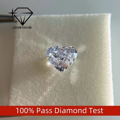 LuxuryShine VVS2 Bianco Cuore Taglio Eccellente Diamante Coltivato in Laboratorio 1CT 2CT 3CT 4CT 5CT Supporta la Personalizzazione Speciale