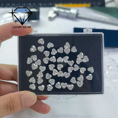 Qualità LuxuryShine VS2 Cuore Taglio Eccellente Diamante Coltivato in Laboratorio Diamanti Veri & Gioielli Nuziali & Supporto Gioielli Personalizzati Personalizzazione Speciale fabbrica