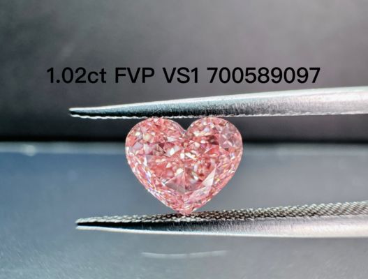 Qualità LuxuryShine Fancy Pink / Fancy Intense Pink / Fancy Vivid Pink Heart Cut Lab Cresciuto Diamante VVS-VS1 Diamanti reali e gioielli da matrimonio e gioielli personalizzati fabbrica