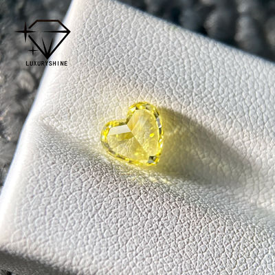 Qualità LuxuryShine VS1 Diamanti coltivati in laboratorio in forma di cuore giallo 1CT 2CT 3CT 4CT 5CT Diamanti veri con certificato IGI fabbrica