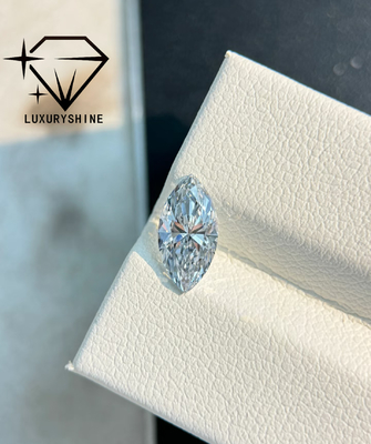 Diamante LuxuryShine VVS2 a forma di marquise da 0,3-15ct, colore D-F, taglio 3EX, con certificato IGI, diamante autentico