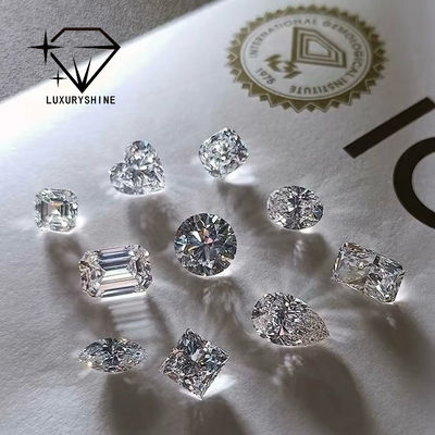 Qualità LuxuryShine VVS-VS Diamante Asscher Lab Grown da 0.1-10CT D-F Color diamante bianco con certificato IGI 3EX Cut Stones fabbrica