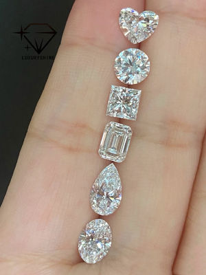 Qualità LuxuryShine VVS-VS Diamante Asscher Lab Grown da 0.1-10CT D-F Color diamante bianco con certificato IGI 3EX Cut Stones fabbrica