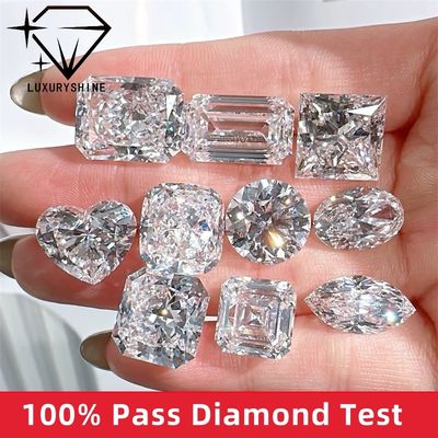 Qualità LuxuryShine VVS-VS Diamante Asscher Lab Grown da 0.1-10CT D-F Color diamante bianco con certificato IGI 3EX Cut Stones fabbrica