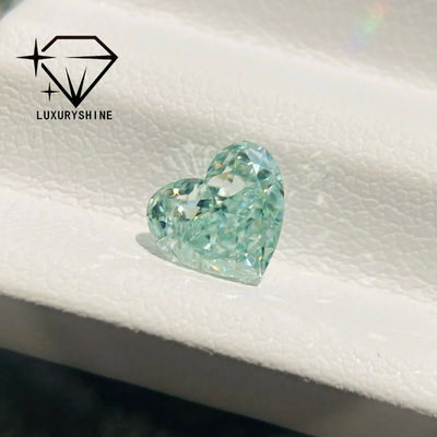 Qualità LuxuryShine Rosa / Giallo / Verde Cuore Taglio Laboratorio Cresciuto Diamante VVS-VS Diamanti Reali & Gioielli di Nozze & Gioielli Personalizzati fabbrica