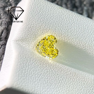 Qualità LuxuryShine Rosa / Giallo / Verde Cuore Taglio Laboratorio Cresciuto Diamante VVS-VS Diamanti Reali & Gioielli di Nozze & Gioielli Personalizzati fabbrica