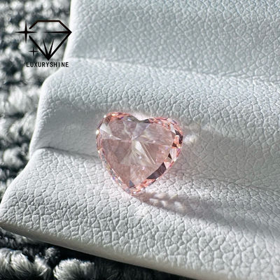 Qualità LuxuryShine Rosa / Giallo / Verde Cuore Taglio Laboratorio Cresciuto Diamante VVS-VS Diamanti Reali & Gioielli di Nozze & Gioielli Personalizzati fabbrica