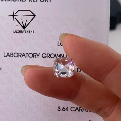 Qualità LuxuryShine VVS-VS 0.1-10CT Asscher Shape Lab Diamante coltivato D-F Colore diamante bianco Con certificato IGI 3EX Pietre tagliate fabbrica