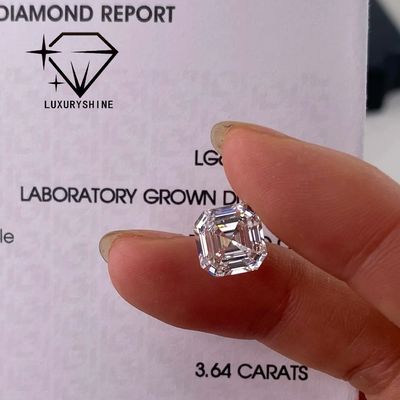 Qualità LuxuryShine VVS-VS 0.1-10CT Asscher Shape Lab Diamante coltivato D-F Colore diamante bianco Con certificato IGI 3EX Pietre tagliate fabbrica