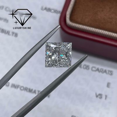 Qualità LuxuryShine Princess Cut Lab Cresciuto Diamante D-F Colore VVS-VS Con Certificato IGI Eccellente Taglio Diamanti di Nozze all'Ingrosso fabbrica