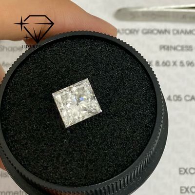 Qualità LuxuryShine Princess Cut Lab Cresciuto Diamante D-F Colore VVS-VS Con Certificato IGI Eccellente Taglio Diamanti di Nozze all'Ingrosso fabbrica