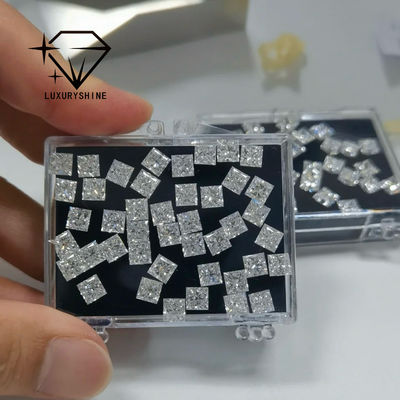 Qualità LuxuryShine Princess Cut Lab Cresciuto Diamante D-F Colore VVS-VS Con Certificato IGI Eccellente Taglio Diamanti di Nozze all'Ingrosso fabbrica