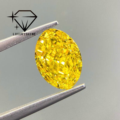 Qualità LuxuryShine VVS-VS Fancy Yellow/Light Yellow/Fancy Intense/Vivid Yellow Diamante Coltivato in Laboratorio 1CT 2CT 3CT 4CT 5CT Ovale Taglio Eccellente Con Certificato e Gioielli Personalizzati fabbrica