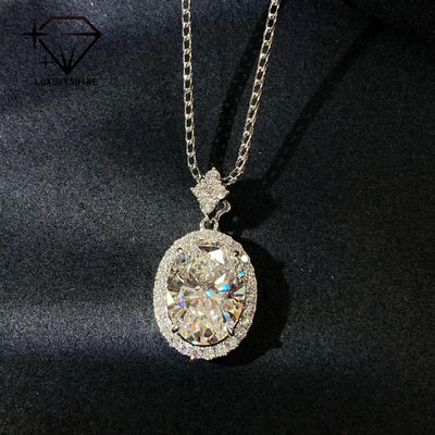 Qualità 18K Oro Ovale Laboratorio Cresciuto Diamante Pendente VVS1-VS1 0.3-3.0ct fabbrica