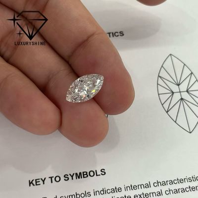 Qualità Coltivato in laboratorio Marquise Diamante VVS-VS D-F Colore IGI Certificato fabbrica