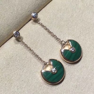 Qualità Gioielli 18k dell'oro personali orecchini di Amulette De oro giallo/rosa/bianco fabbrica