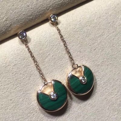 Qualità Gioielli 18k dell'oro personali orecchini di Amulette De oro giallo/rosa/bianco fabbrica