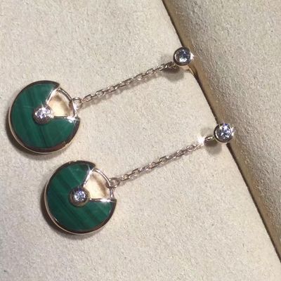 Qualità Gioielli 18k dell'oro personali orecchini di Amulette De oro giallo/rosa/bianco fabbrica