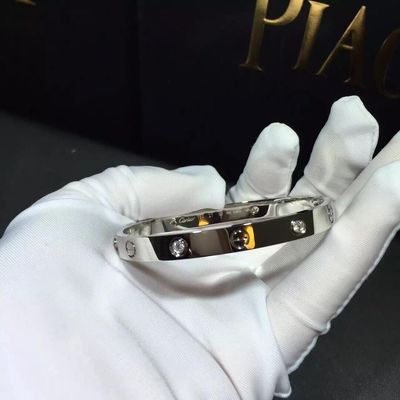 Qualità Oro dell'oro giallo Diamonds18k dei diamanti del braccialetto 4 di amore dei gioielli di marca fabbrica