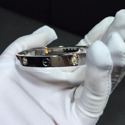 Qualità Oro dell'oro giallo Diamonds18k dei diamanti del braccialetto 4 di amore dei gioielli di marca fabbrica