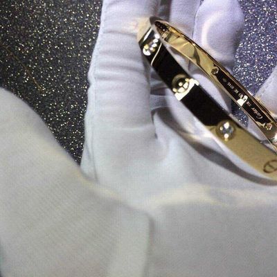 Qualità Oro dell'oro giallo Diamonds18k dei diamanti del braccialetto 4 di amore dei gioielli di marca fabbrica