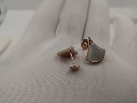 Qualità Nessun orecchino su ordinazione della DIVA dei gioielli dell'oro del diamante in oro bianco dell'oro 18kt con la pietra preziosa fabbrica