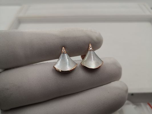 Qualità Nessun orecchino su ordinazione della DIVA dei gioielli dell'oro del diamante in oro bianco dell'oro 18kt con la pietra preziosa fabbrica