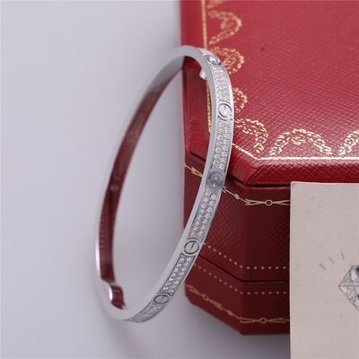 Qualità Diamanti di Pavé White Gold del piccolo modello del braccialetto di amore N6710817 fabbrica