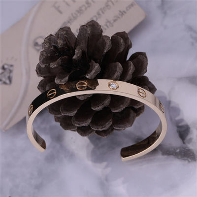 Qualità Oro giallo aperto del braccialetto 18K del braccialetto di amore con 1 diamante fabbrica