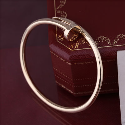 Qualità Modello spesso reale Nail Bangle B6048217 dell'ORO GIALLO del BRACCIALETTO dell'oro JUSTE ONU CLOU fabbrica