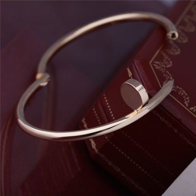 Qualità Modello spesso reale Nail Bangle B6048217 dell'ORO GIALLO del BRACCIALETTO dell'oro JUSTE ONU CLOU fabbrica