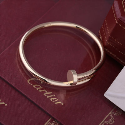 Qualità Modello spesso reale Nail Bangle B6048217 dell'ORO GIALLO del BRACCIALETTO dell'oro JUSTE ONU CLOU fabbrica